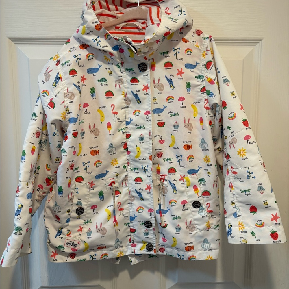 Next 5/6 lightweight lined jacket with Fun Prints